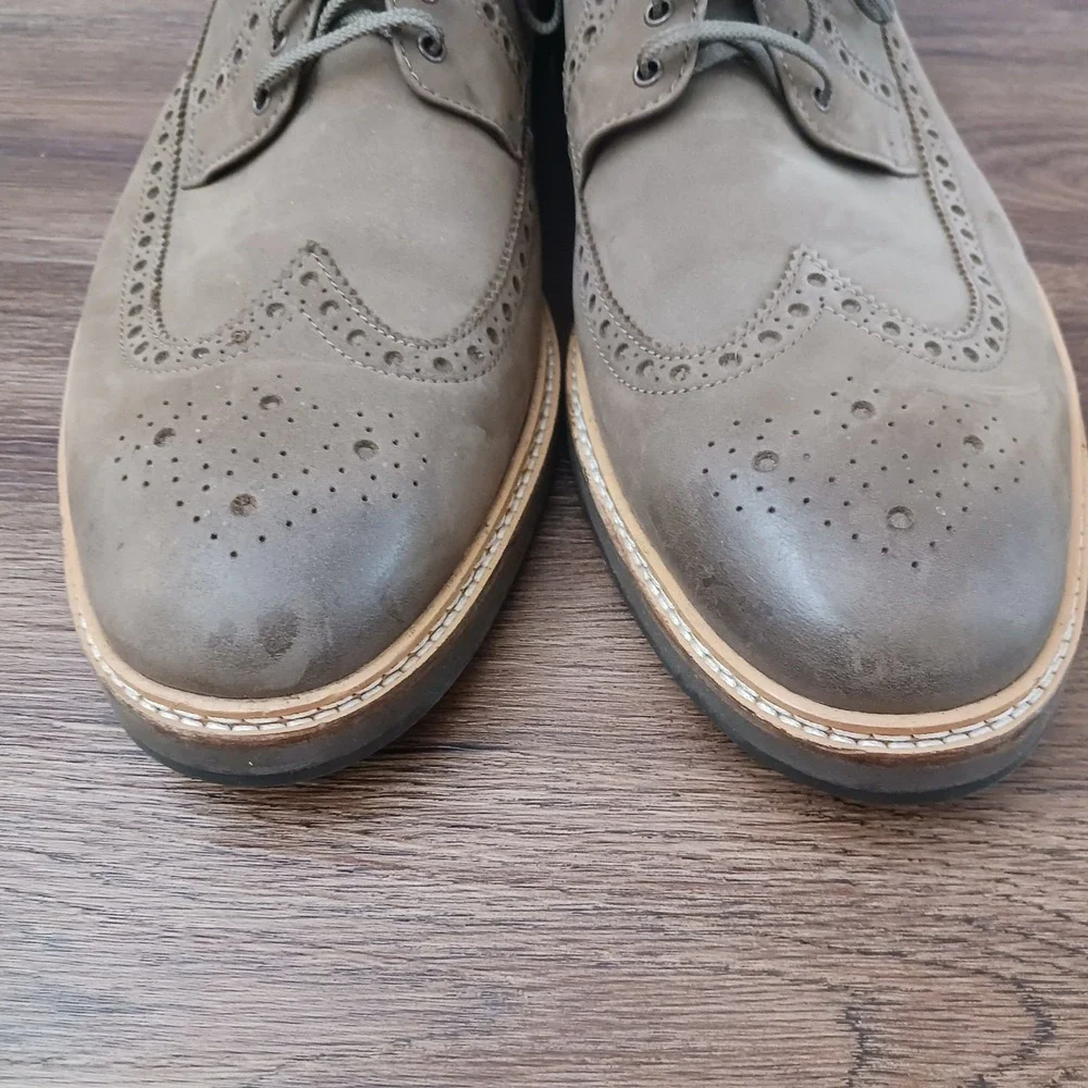 Cole Haan 2.Zerogrand Wingtip Oxford Mens 13 M Taupe C35838